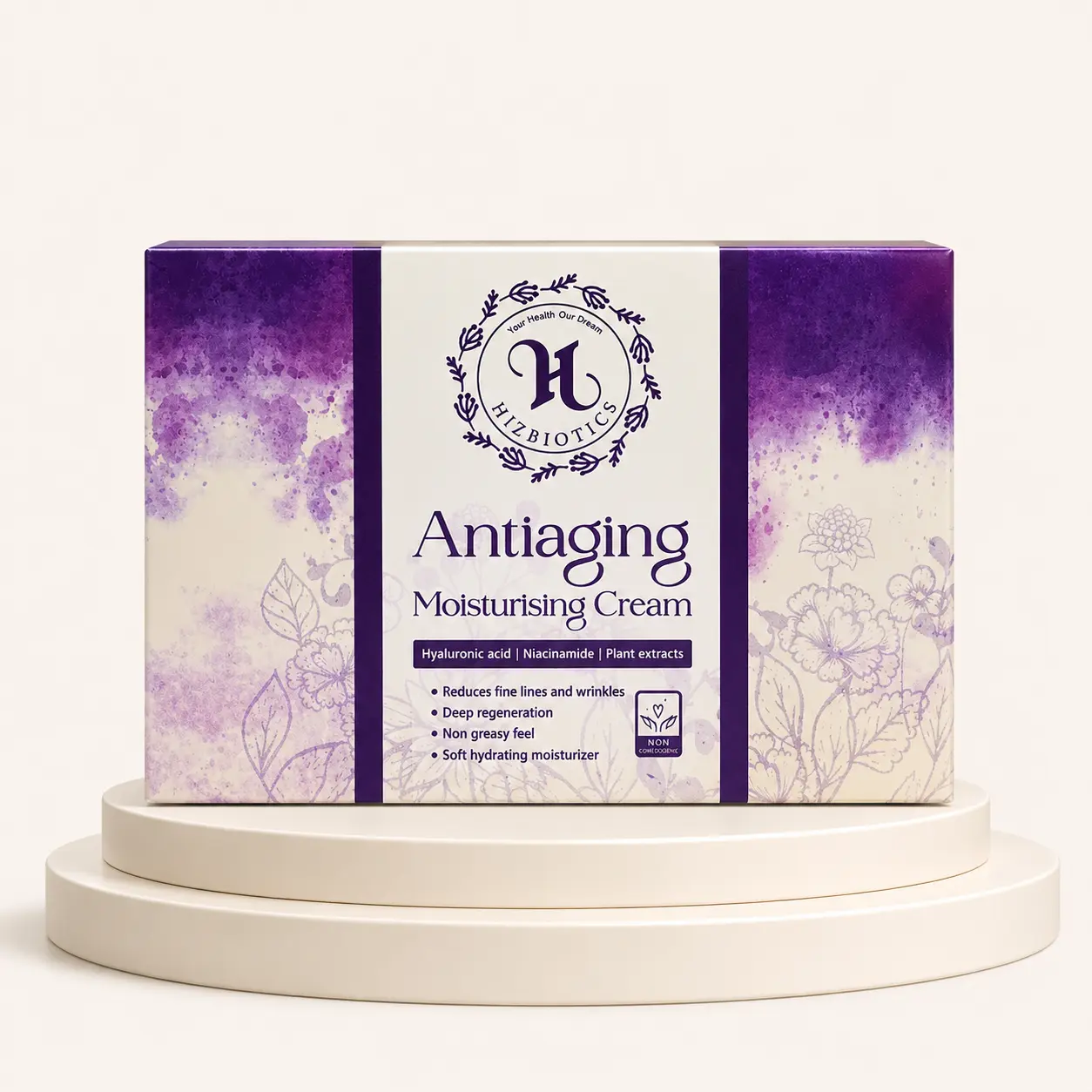 Anti-Aging Moisturizing Cream by Hizbiotics