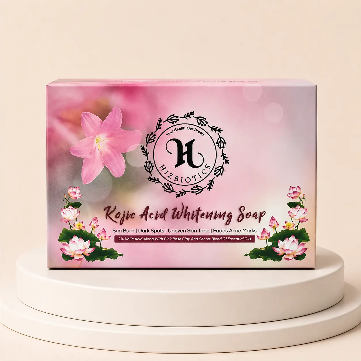Kojic Acid Brightening Soap by Hizbiotics