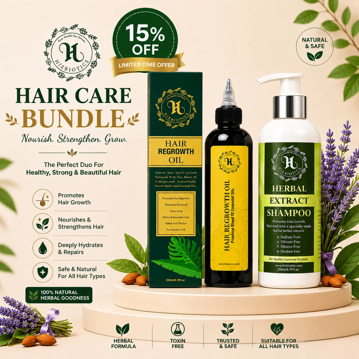Hair Care Bundle by Hizbiotics